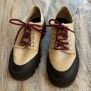 Proenza Schouler White Label Chunky Canvas Oxfords